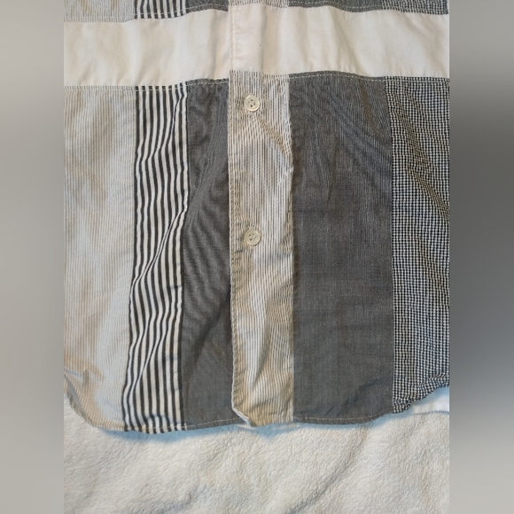 Comme Des Garcons Men's Made in Japan Patchwork Longsleeve Button Up Dress Shirt - Picture 10 of 16